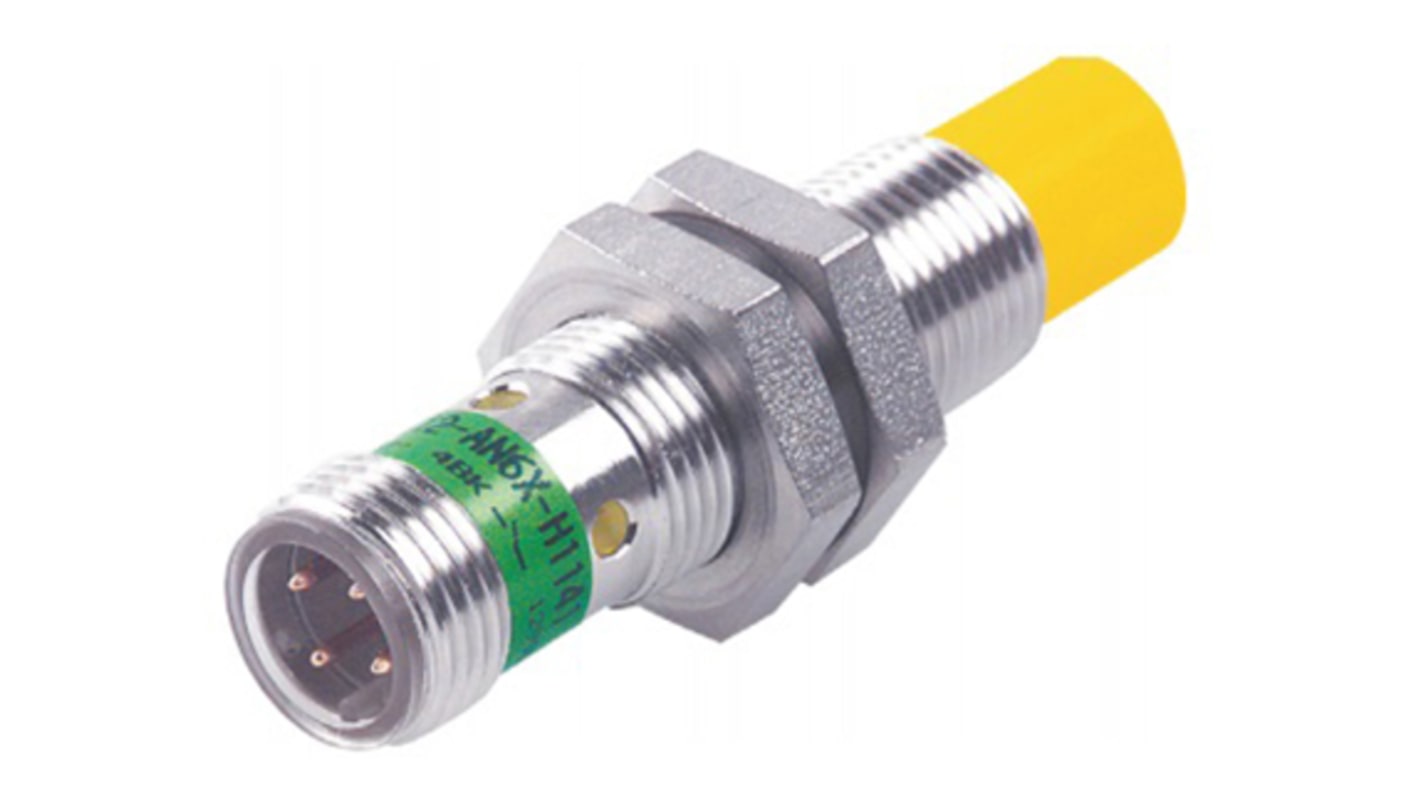 Sensore di prossimità cilindrico PNP Turck NI10U-EM12-AP6X-H1141, M12, rilevamento 10 mm, IP68, alimentazione 10-30 V c.c.