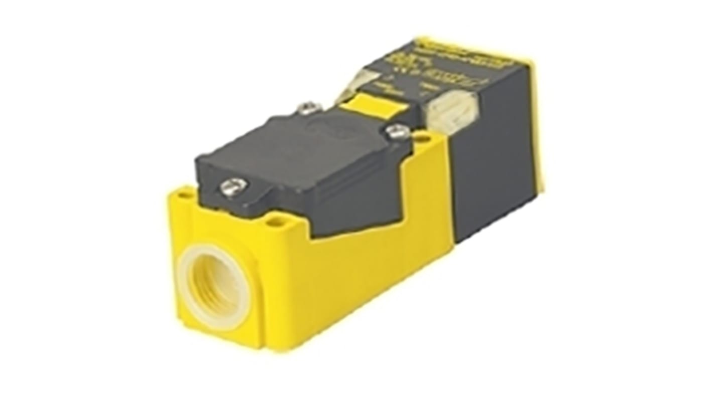 Sensore di prossimità Turck NI30-CP40-FZ3X2/S110, induttivo, rilevamento 30 mm, IP67, montaggio non a filo, dimensioni 114x40x40 mm.