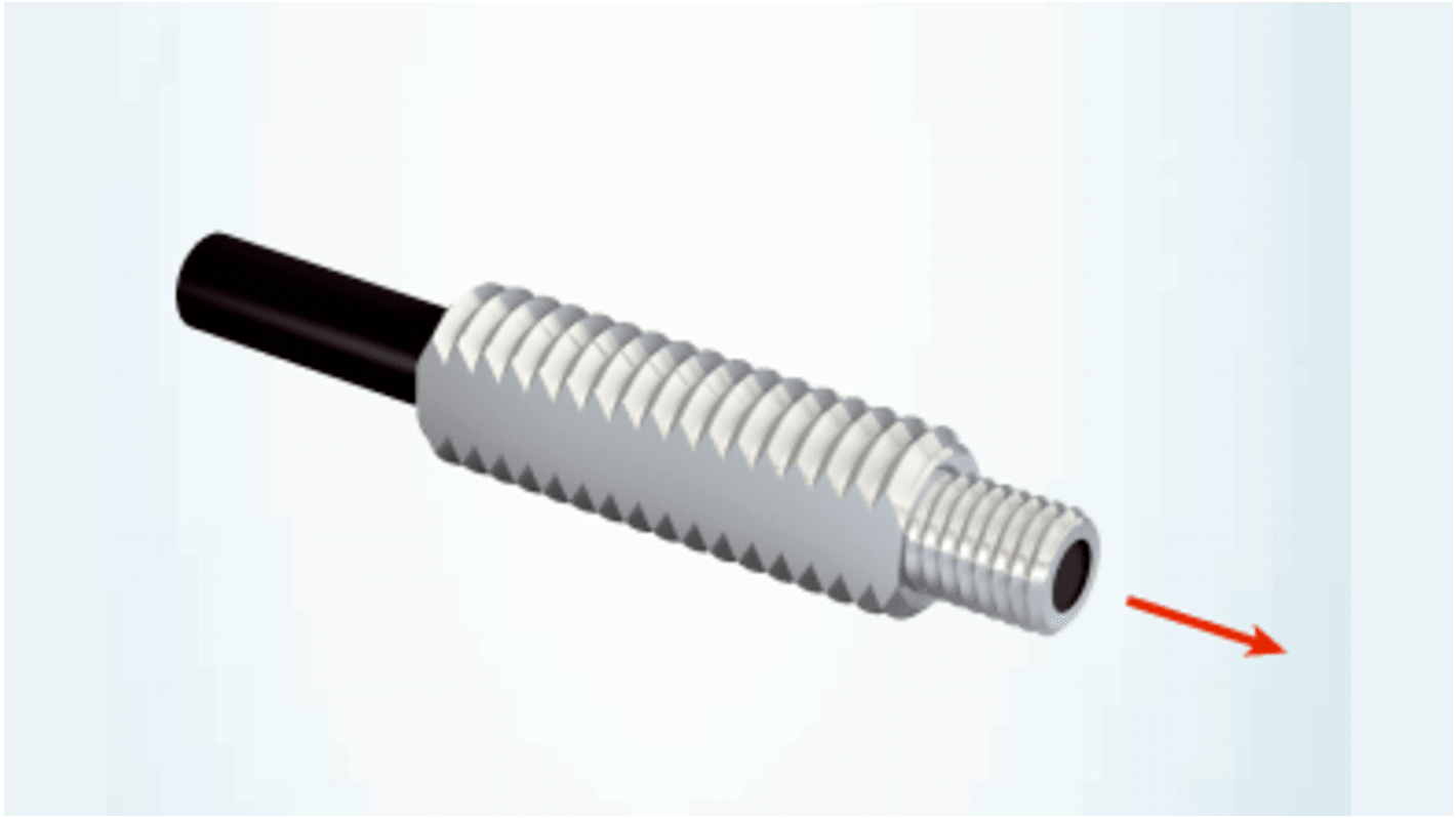 Sensore per fibre ottiche Sick LL3-TB02, con testine in vetro e plastica, cavo di 2m, operante da -40°C a +70°C. Rilevamento di oggetti e livelli.