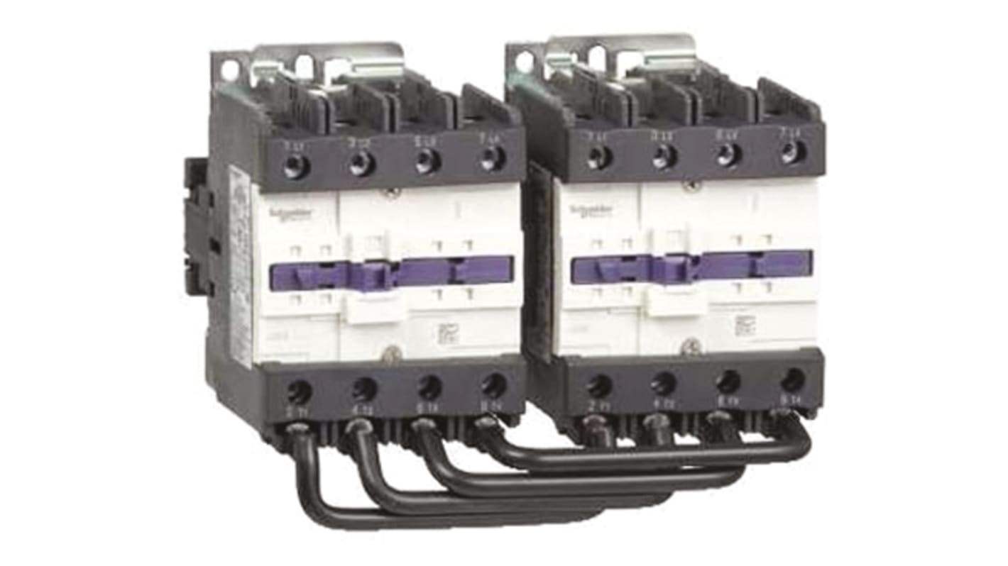 Contattore Schneider Electric LC2D80004P5, 4 poli, 125 A, 230 V c.a., dimensioni 127x207x158 mm, per controllo motori.