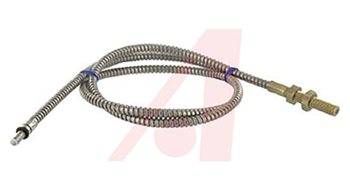 Sensore per fibre ottiche in vetro Banner IT26SM600, lunghezza 1.829 m, resistente a temperature fino a 315 °C, adatto per ambienti estremi.