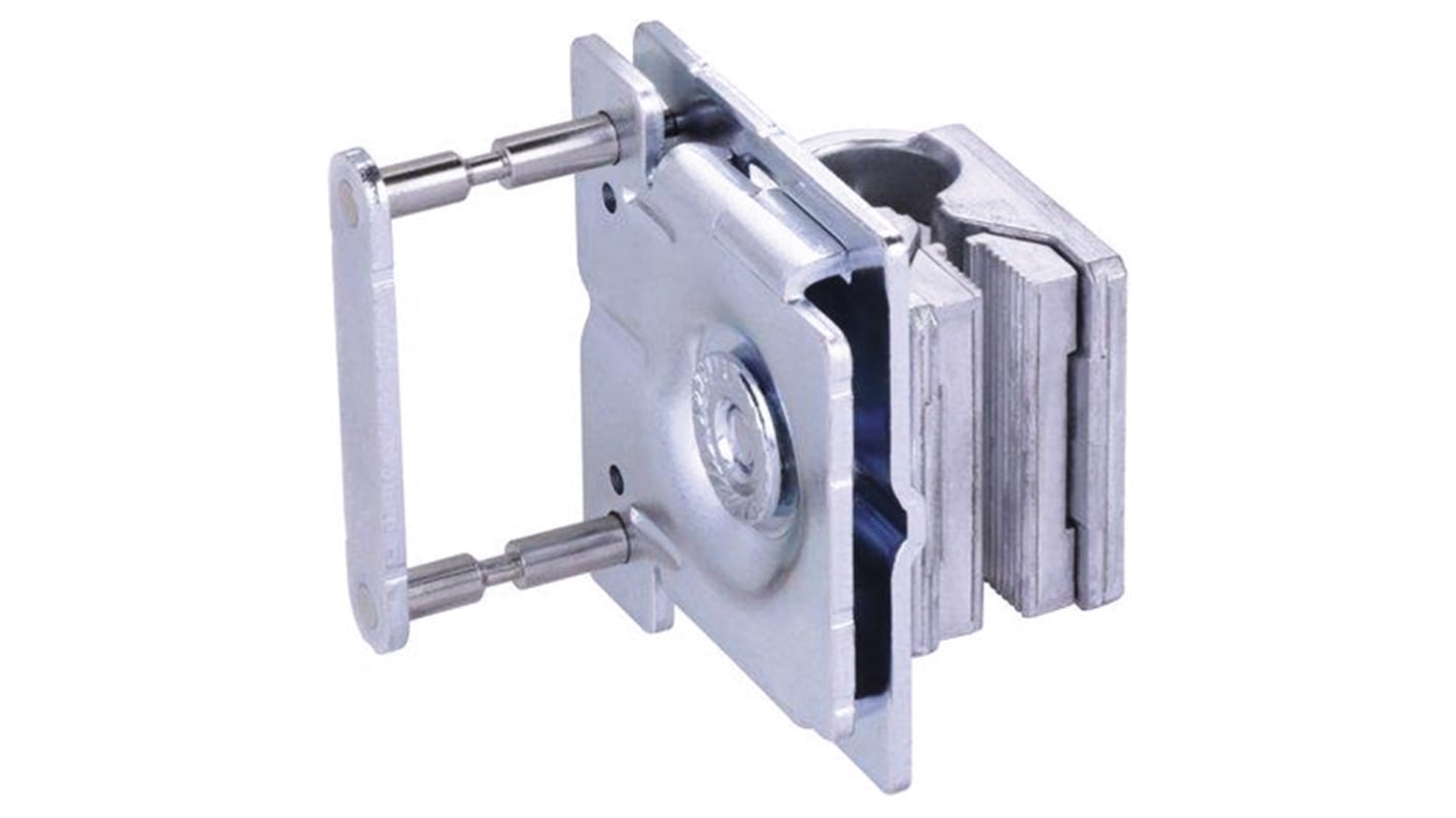 Staffa di montaggio Sick BEF-KHSQ12ZR01 per sensori G10, sistema Q-Lock, resistente a temperature da -30 a +60 gradi Celsius.