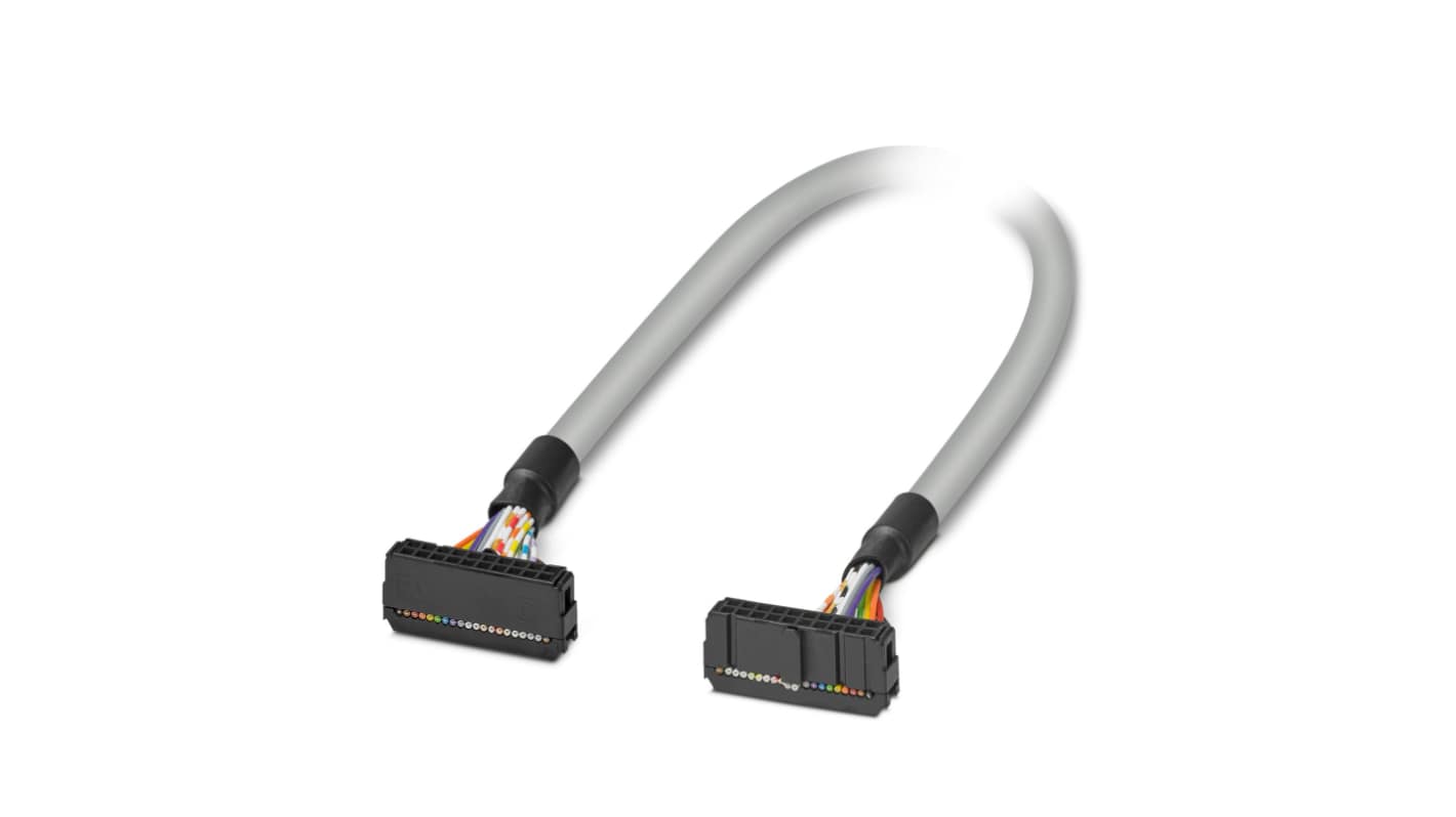 Cavo rotondo Phoenix Contact 2296498, serie FLK 20/EZ-DR, lunghezza 3 m, non schermato, con connettori IDC/FLK a 20 posizioni.