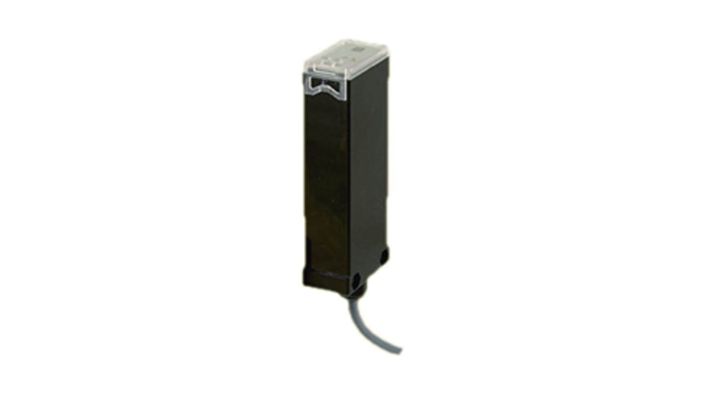 Sensore fotoelettrico Carlo Gavazzi PD112CNB25BP, rilevamento 500 mm a 2,5 m, uscita NPN/PNP, IP67, montaggio su cavo.