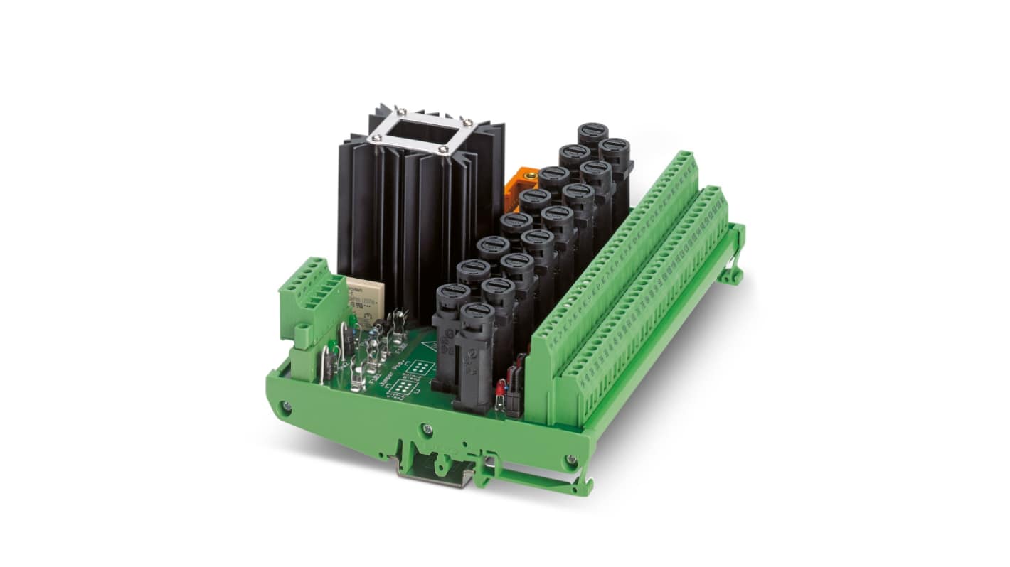 Modulo di ingresso analogico Phoenix Contact 2905003, 16 canali, alimentazione ridondante, dimensioni 182 x 94 x 128 mm.