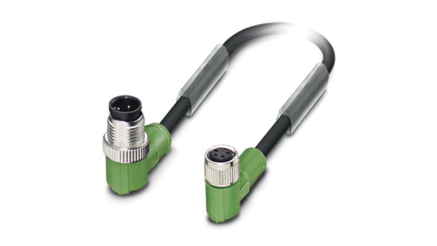 Cavo sensore/attuatore Phoenix Contact 1671551, M12 Maschio / M8 Femmina, 4 posizioni, alogeni, grigio-nero, lunghezza 0,3m. Robusto e sicuro, codifica A.