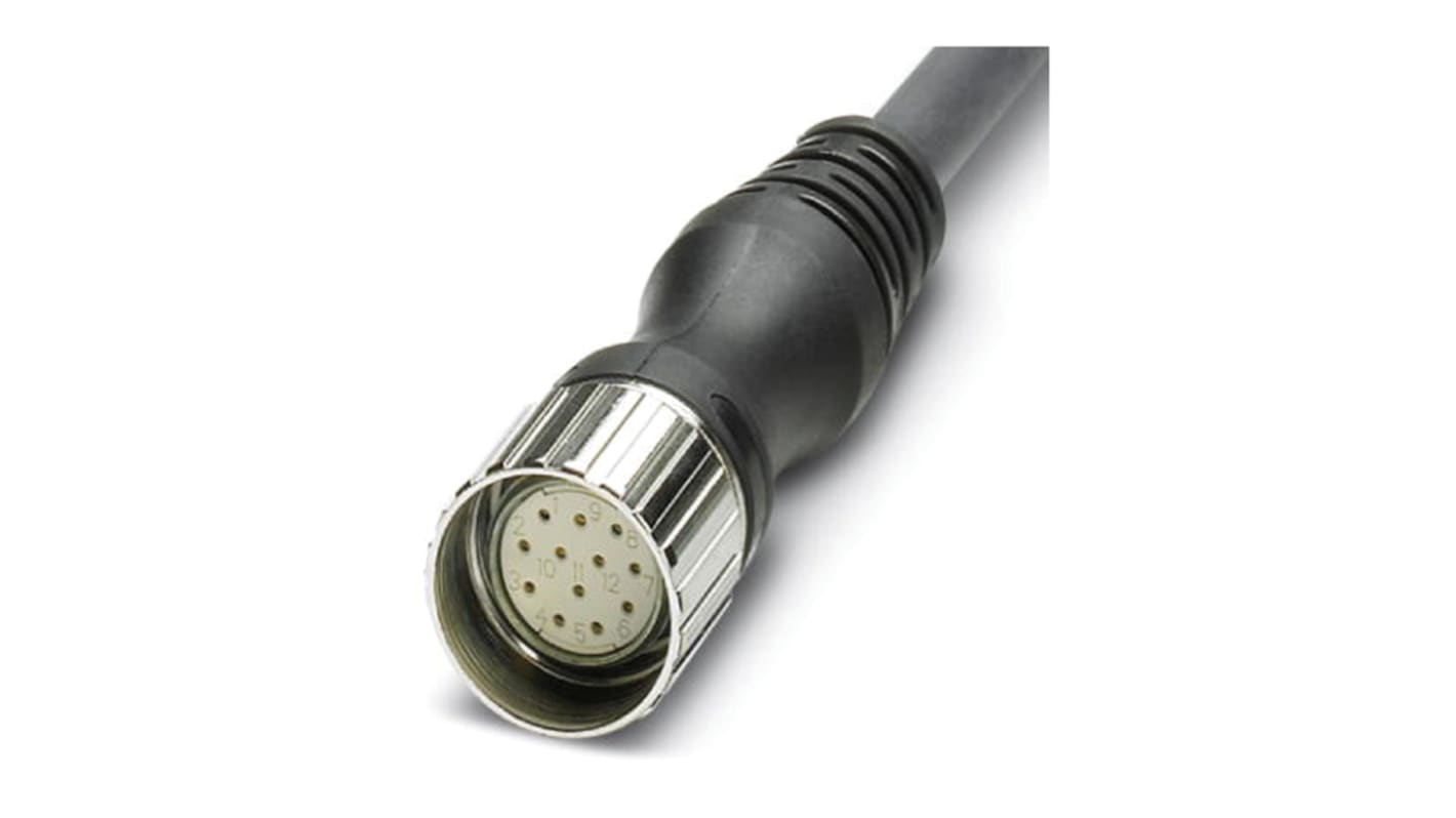 Presa M23 Femmina 12 cond. Ø 8.5mm L. 10m Phoenix Contact 1684027 per connessioni affidabili e versatili.