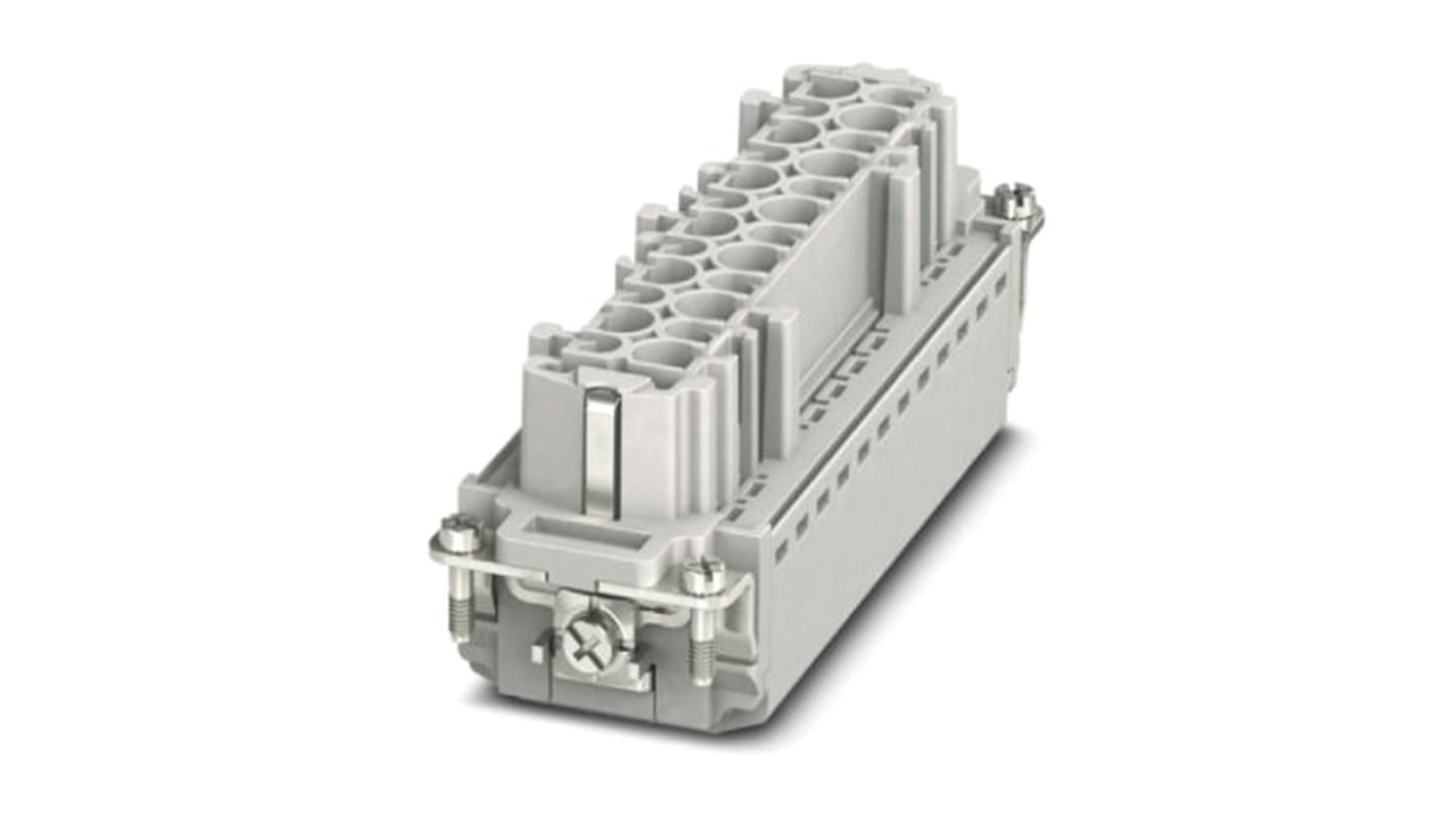 Inserto contatti HEAVYCON B24 Phoenix Contact 1407735 - 24+PE, 16A, 500V, connettore femmina, collegamento senza utensili, per applicazioni di potenza.