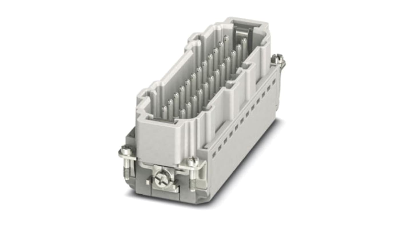 Inserto maschio HEAVYCON B24 24 + PE-pos. Phoenix Contact 1407736 per collegamento rapido e senza utensili. Ideale per risparmiare tempo.