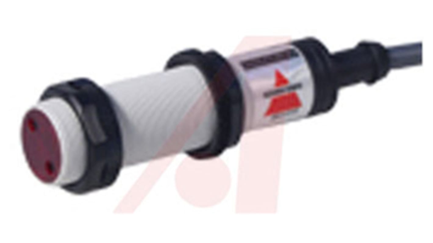 Sensore fotoelettrico cilindrico Carlo Gavazzi PA18CLD01TO, rilevamento 100 mm, uscita relè, IP67, alimentazione 10-40 V c.c.