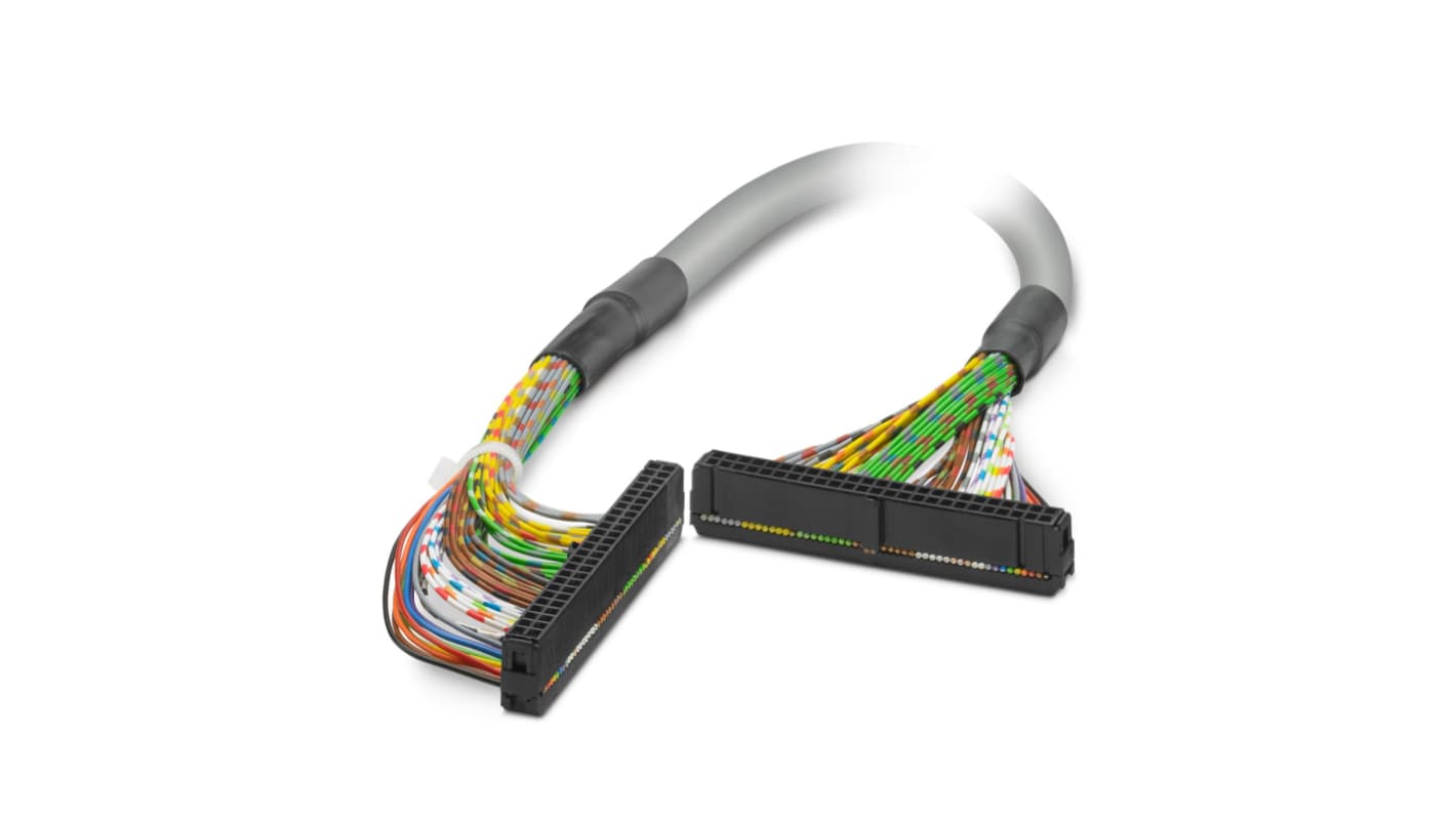 Cavo PLC Phoenix Contact 2289599 per sensori e attuatori, lunghezza 5,5 m, con connettori IDC/FLK a 50 posizioni.