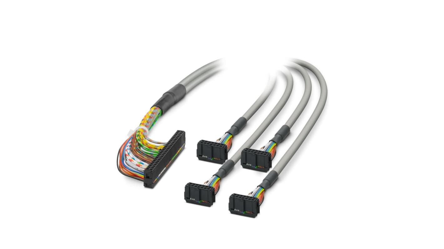 Cavo di connessione Phoenix Contact 2296731 per sensori e attuatori, lunghezza 4 m, con prese multiple IDC/FLK.