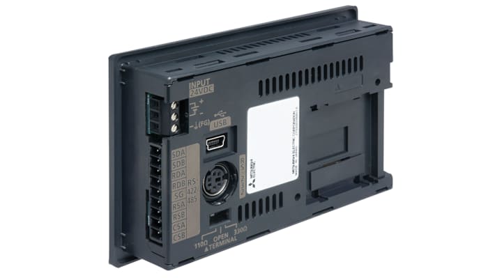 Mitsubishi Electric GT2103-PMBLS, display HMI touchscreen 3,8", risoluzione 320x128, interfacce multiple, IP67F.