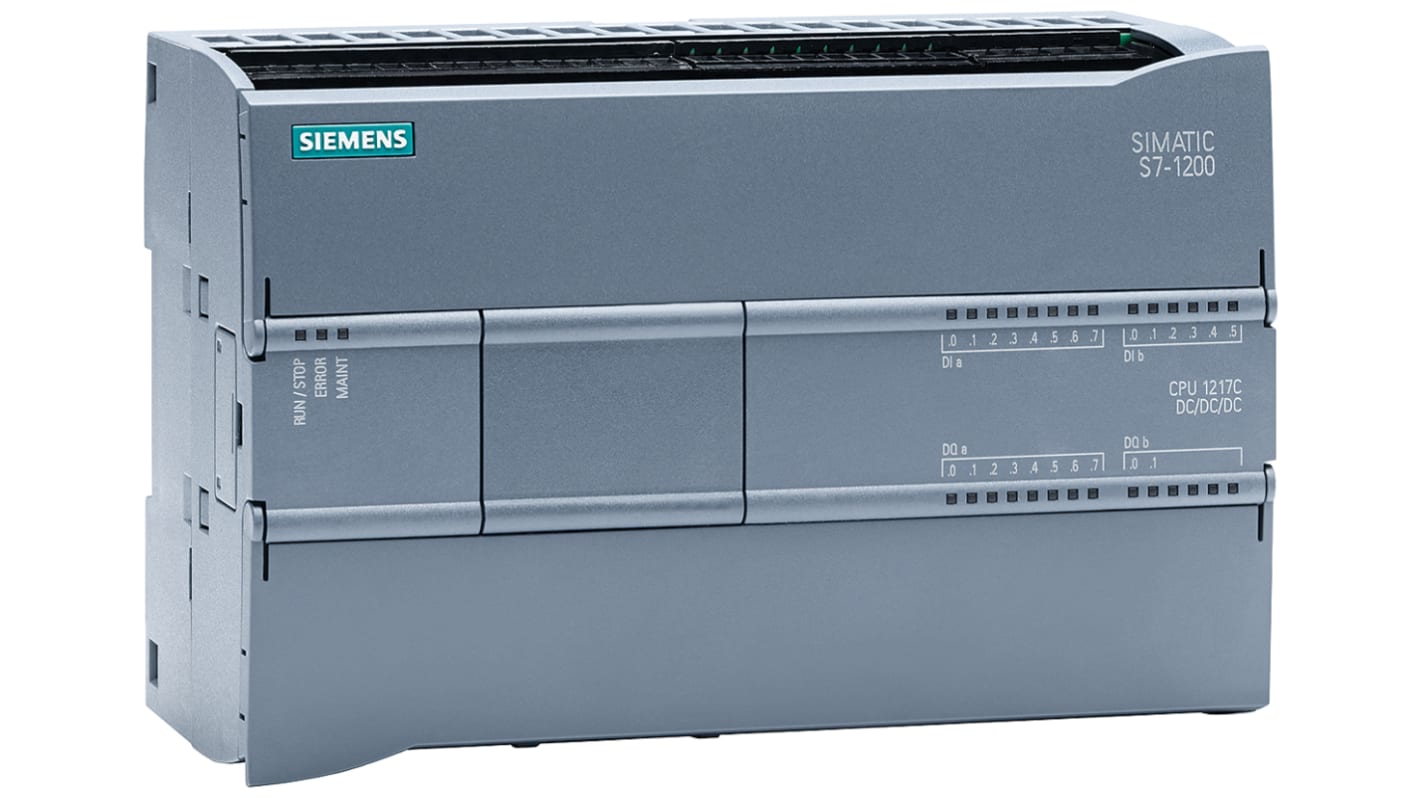 CPU PLC Siemens SIMATIC S7-1200, 14 ingressi digitali, 10 uscite, Ethernet. Codice 6ES7217-1AG40-0XB0. Soluzione affidabile per automazione industriale.