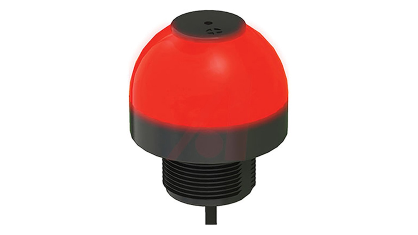 Segnalatore acustico e luminoso Banner K50LGRA2YPQ, LED verde, rosso e giallo, IP67, 75 dB, montaggio su base, -20/+50 °C.