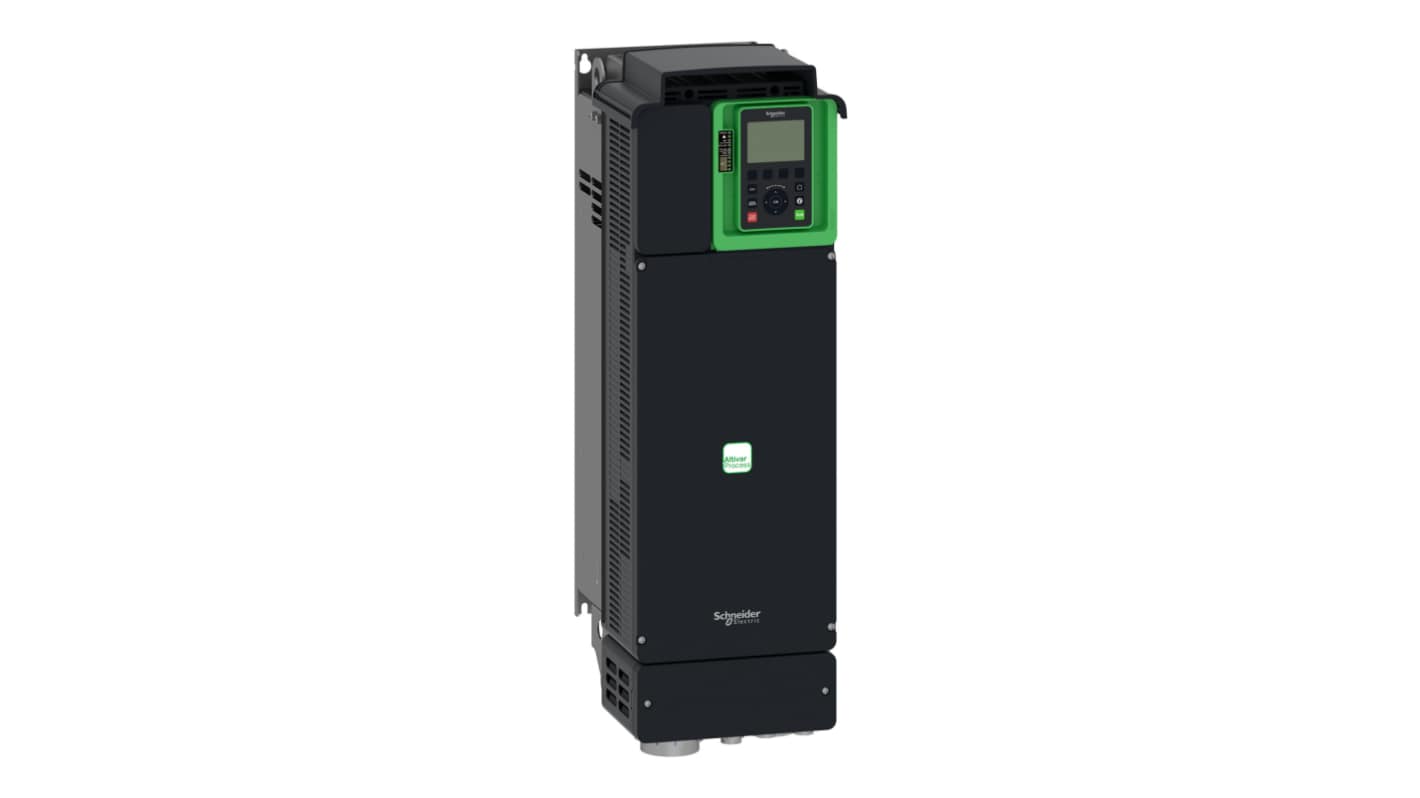 Inverter trifase Schneider Electric ATV630D45N4, potenza 45 kW, montaggio a pannello, dimensioni 226x673x271 mm.