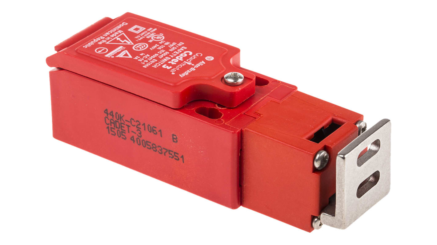 Interruttore di interblocco di sicurezza a chiave Allen Bradley Guardmaster 440K, 2NC/1NA, IP67, dimensioni 30,4 x 31 x 90,5 mm.