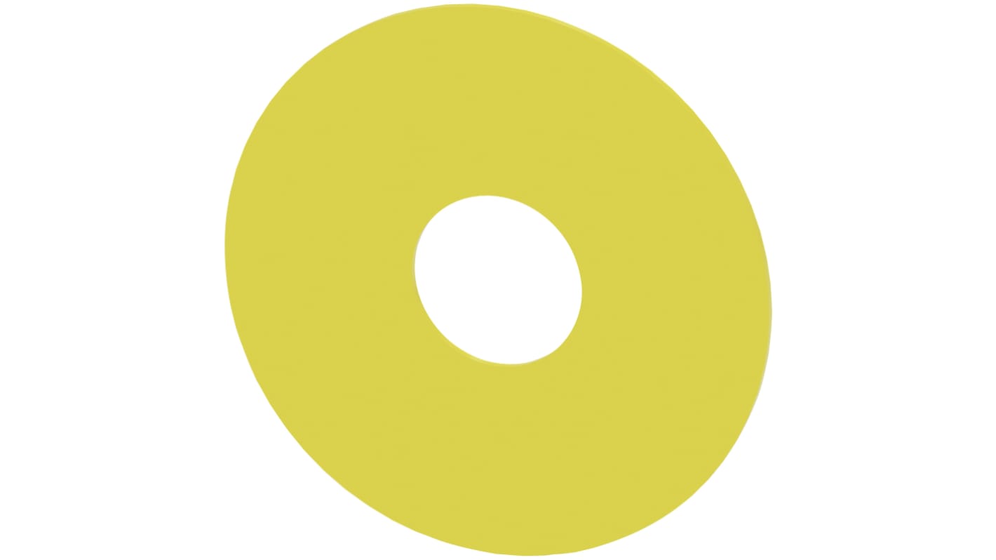 Etichetta vuota Siemens per pulsante a fungo di arresto di emergenza, compatibile con SIRIUS ACT, design robusto per uso industriale.