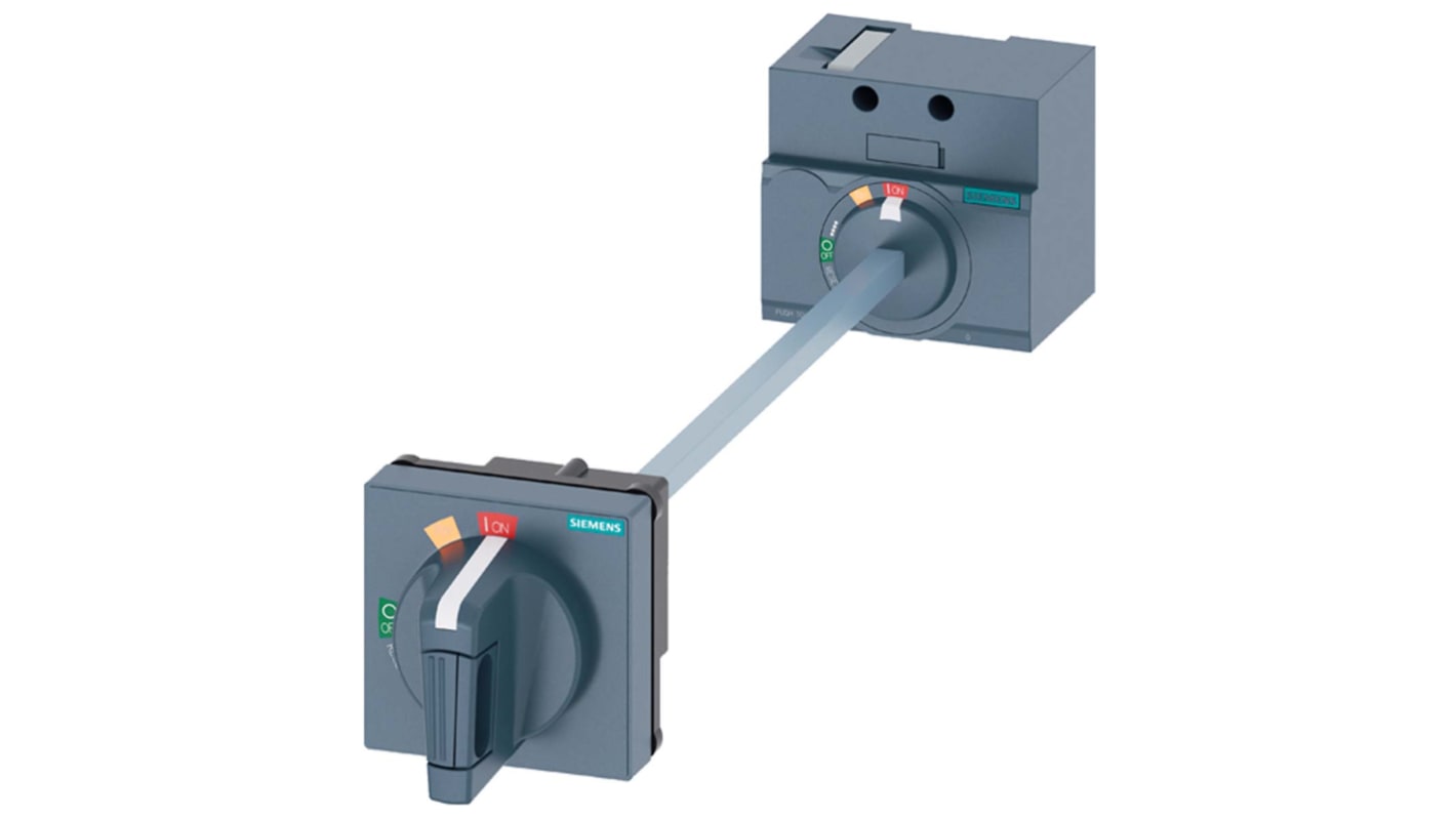 Kit meccanismo maniglie Siemens 3VA9157-0FK21 per MCCB 3VA1 100/160. Include operatore rotante e arresto d'emergenza. Soluzione ideale per ogni installazione industriale.