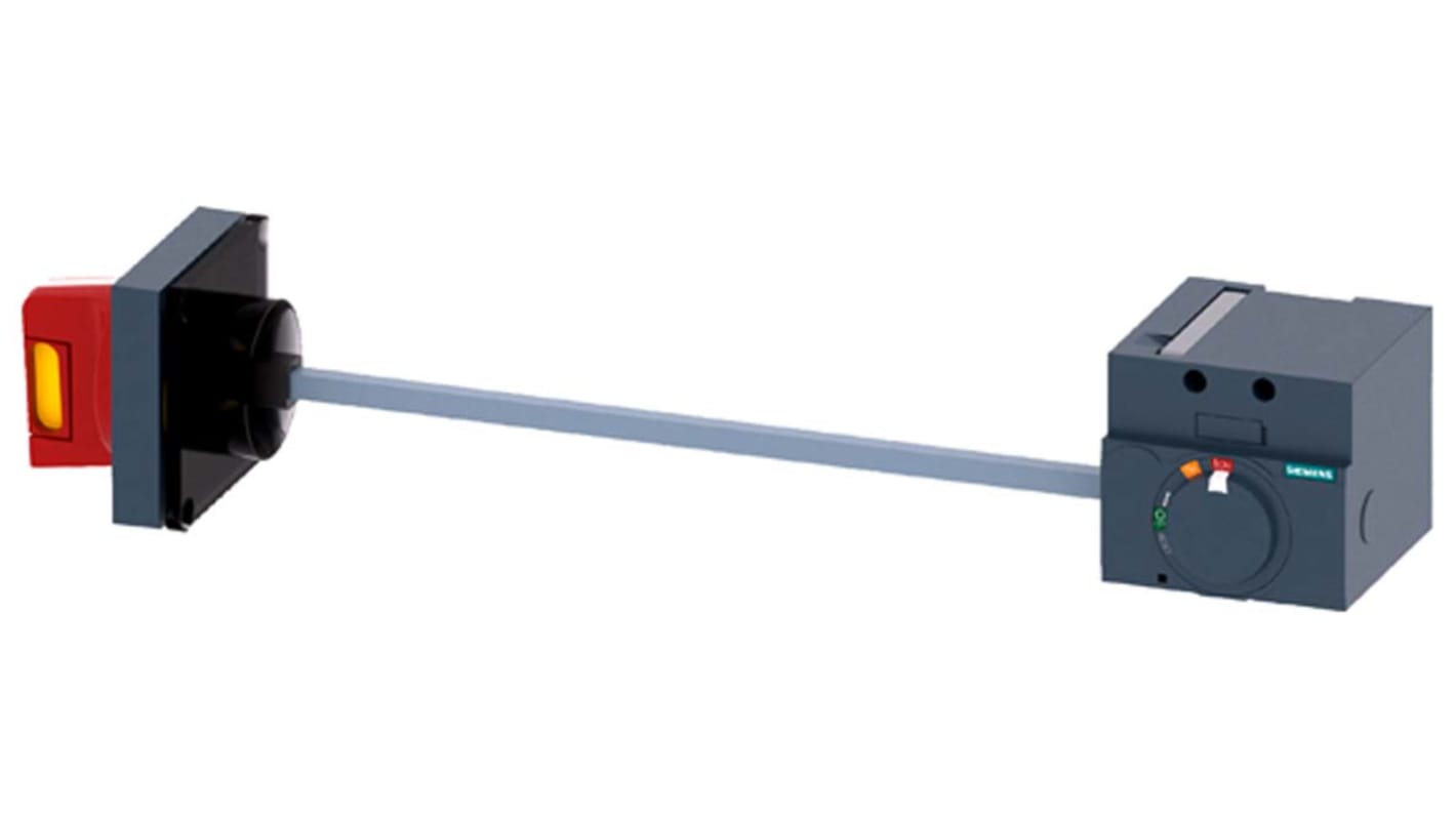 Manopola rotante Siemens 3VA9157-0PK15 per arresto d'emergenza, compatibile con 3VA1 100/160, montaggio frontale.