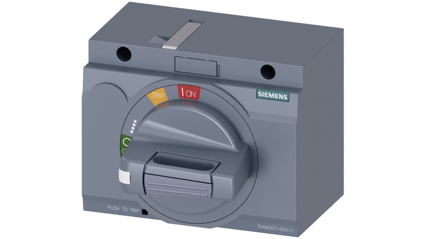 Kit meccanismo Siemens 3VA9267-0EK11 per maniglie, operatore rotante, montaggio laterale e frontale, compatibile con 3VA2.