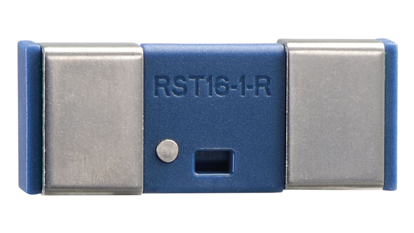 Magnete di sicurezza Schmersal RST16-1-R, attuatore magnetico per interruttore RSS16, dimensioni 24x61x9mm, protezione IP67, installazione con viti M5.