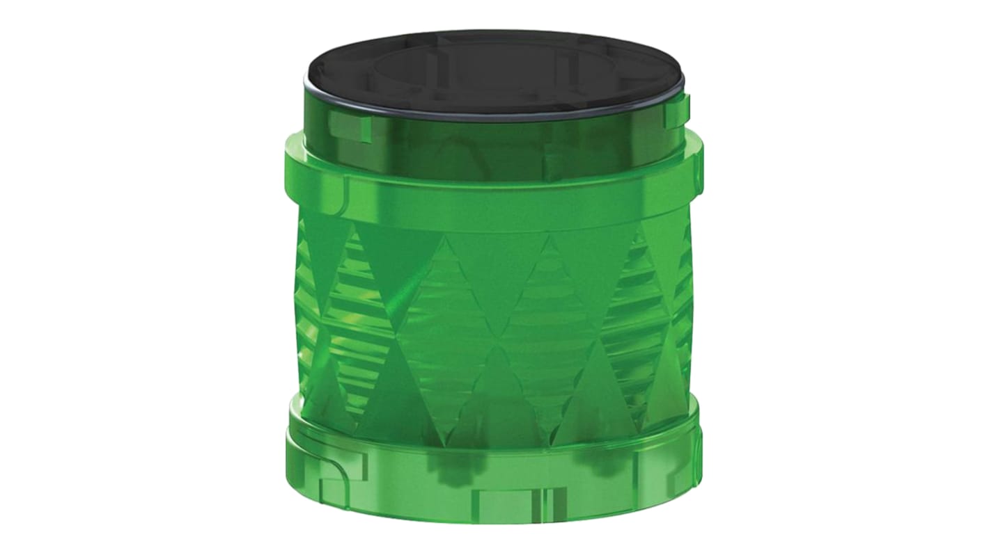 Segnalatore LED Verde 24V c.a./c.c. Ø60mm h50mm Harmony XVU - Schneider Electric. Ideale per settori automobilistici e macchine utensili.