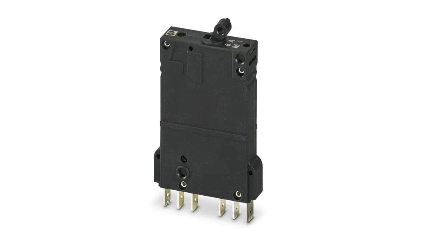 Interruttore termico Phoenix Contact 0915810, 1 contatto N/C, 6A, 250V, dimensioni 115 x 38 x 121mm, serie TMCP.