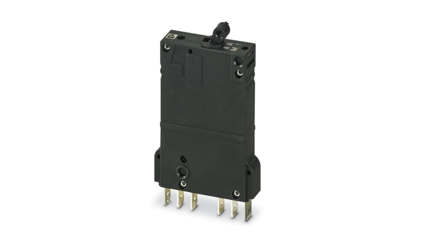 Interruttore automatico magnetotermico TMCP di Phoenix Contact, 1 polo, progettato per protezione da sovraccarichi e cortocircuiti.