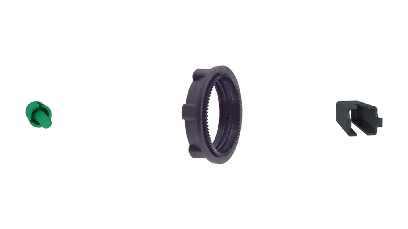 Schneider Electric HMIZKITRA1, kit accessori per HMI con interruttore USB illuminato e display allarme a 5 LED. Montaggio in foro da 22 mm, protezione IP65.