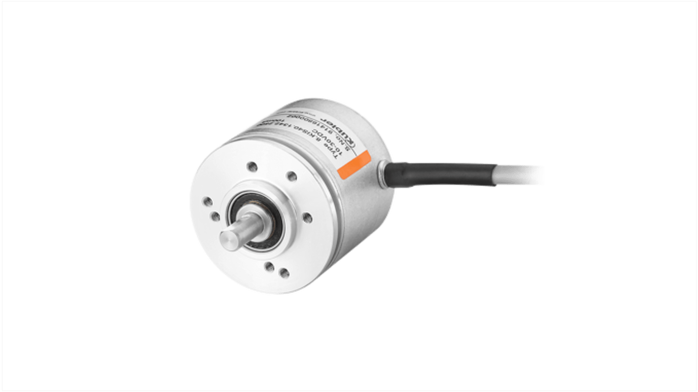 Encoder incrementale Kübler 8.KIS40.1342.1024, 1024 impulsi, montaggio flangia, diametro albero 6 mm, IP64, -20/+70 °C.
