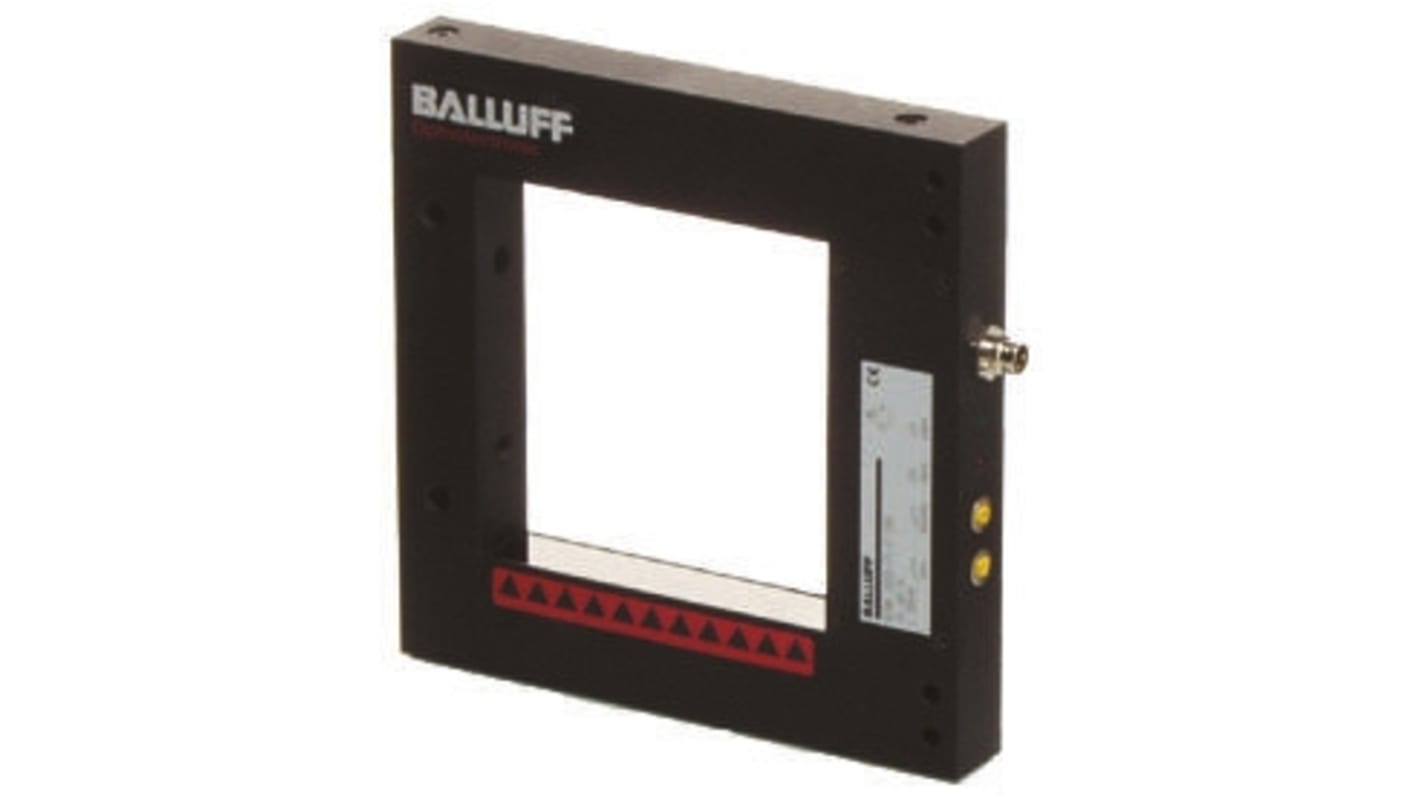 Griglia luminosa BALLUFF BOWA 1208-PS-C-S49, barriera fotoelettrica infrarossa con rilevamento dinamico e gamma di 120 mm.
