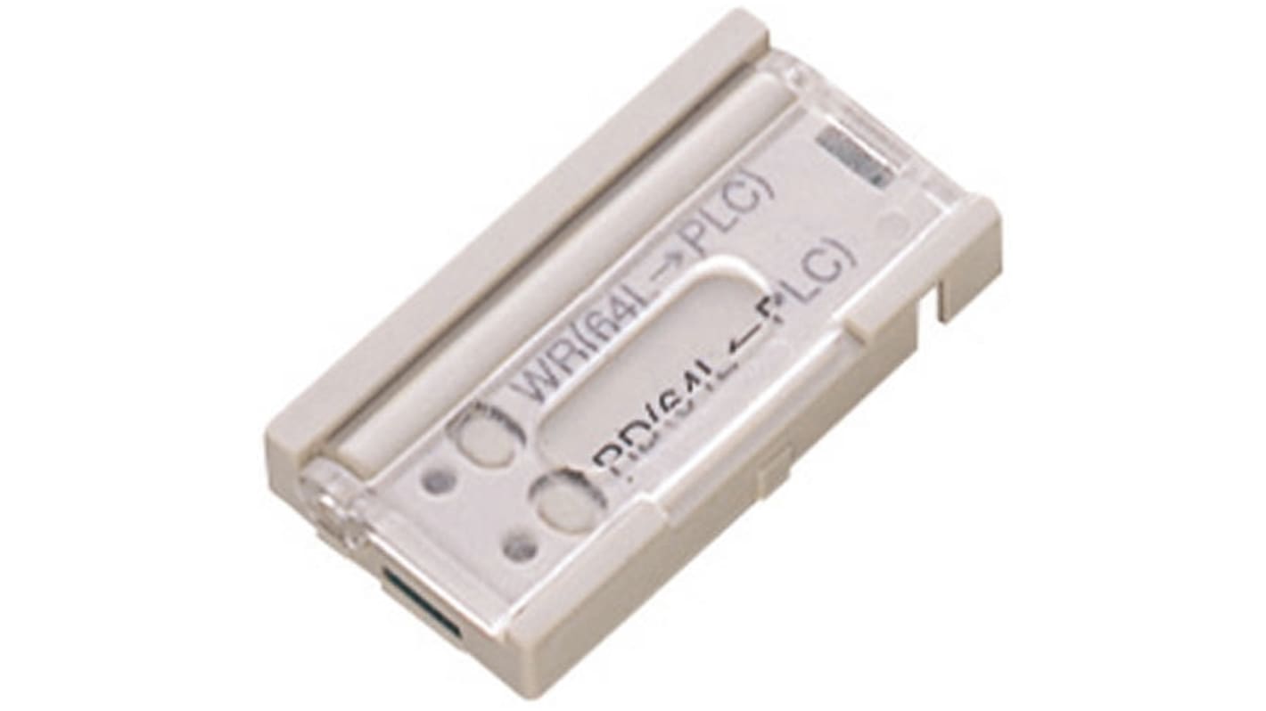 Modulo di espansione PLC Mitsubishi Electric FX3U-FLROM-64L, memoria Flash 64.000 passi, dimensioni 20 x 37 x 6,1 mm.