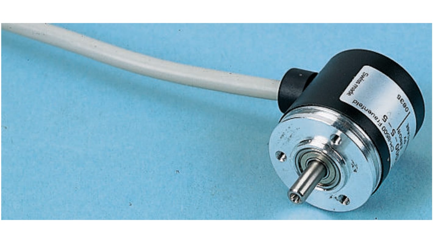 Encoder incrementale Baumer BDK 16.24K500-L5-5, 500 impulsi/giro, uscita HTL, flangia Synchro, diametro albero 5 mm.