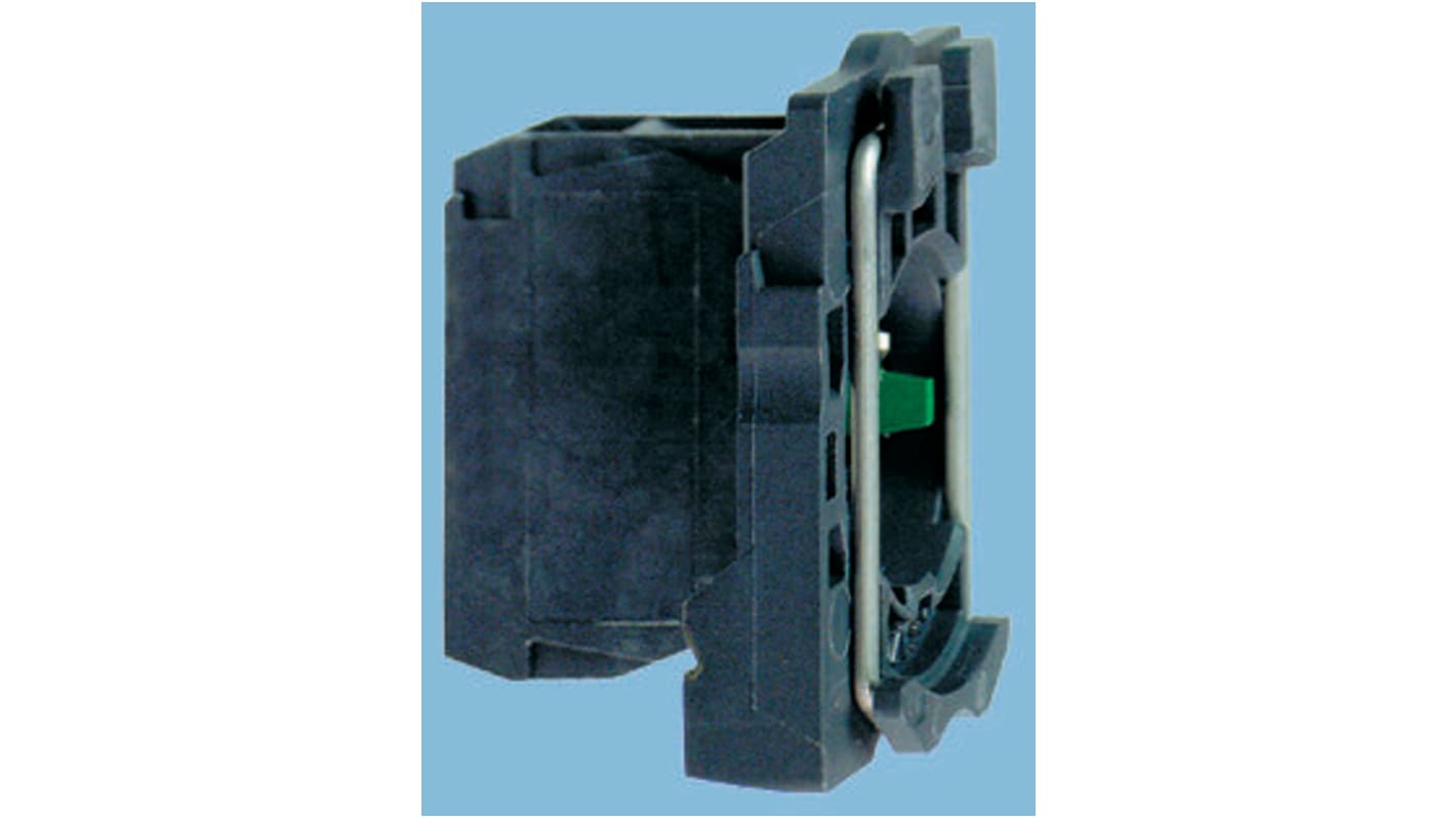 Blocco contatti a morsetto a vite Schneider Electric ZB5AZ1015, design anti-serraggio, accetta fili fino a 2 x 14 AWG.