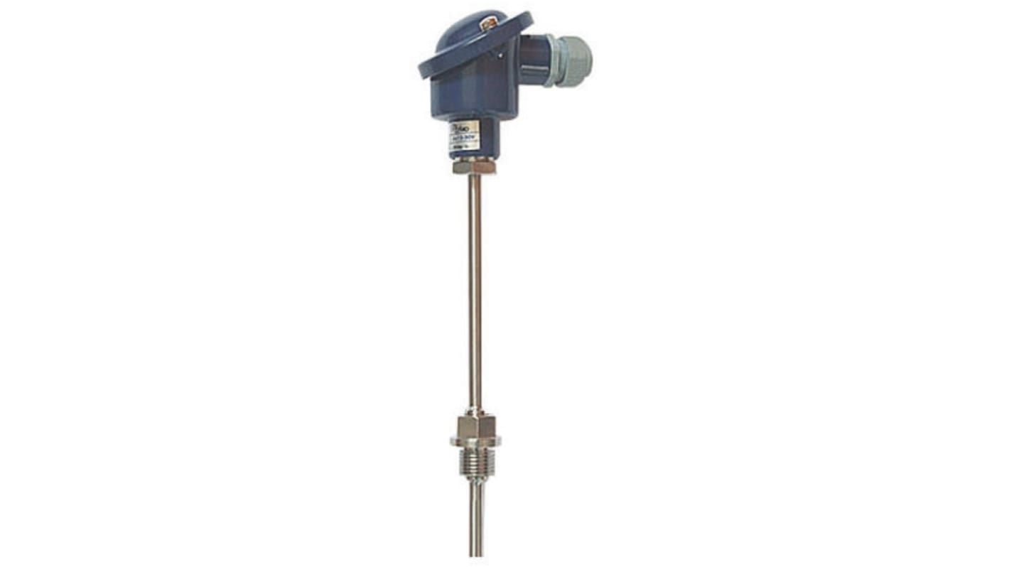 Sensore di temperatura Jumo 902020/10-402-1001-1-9-150-104/395,330 RTD PT100, sonda 150mm, diametro 9mm, intervallo 0-100°C.