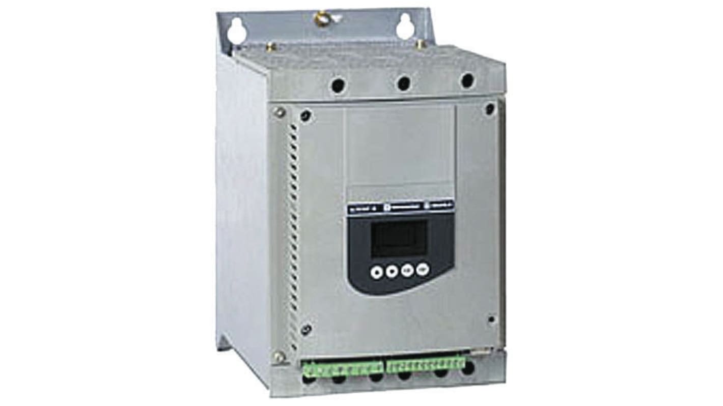 Avviatore soft-start Schneider Electric ATS48D38Y, 3 fasi, 30 kW, 690 V, IP20, montaggio fianco a fianco, dimensioni 160x275x190 mm.