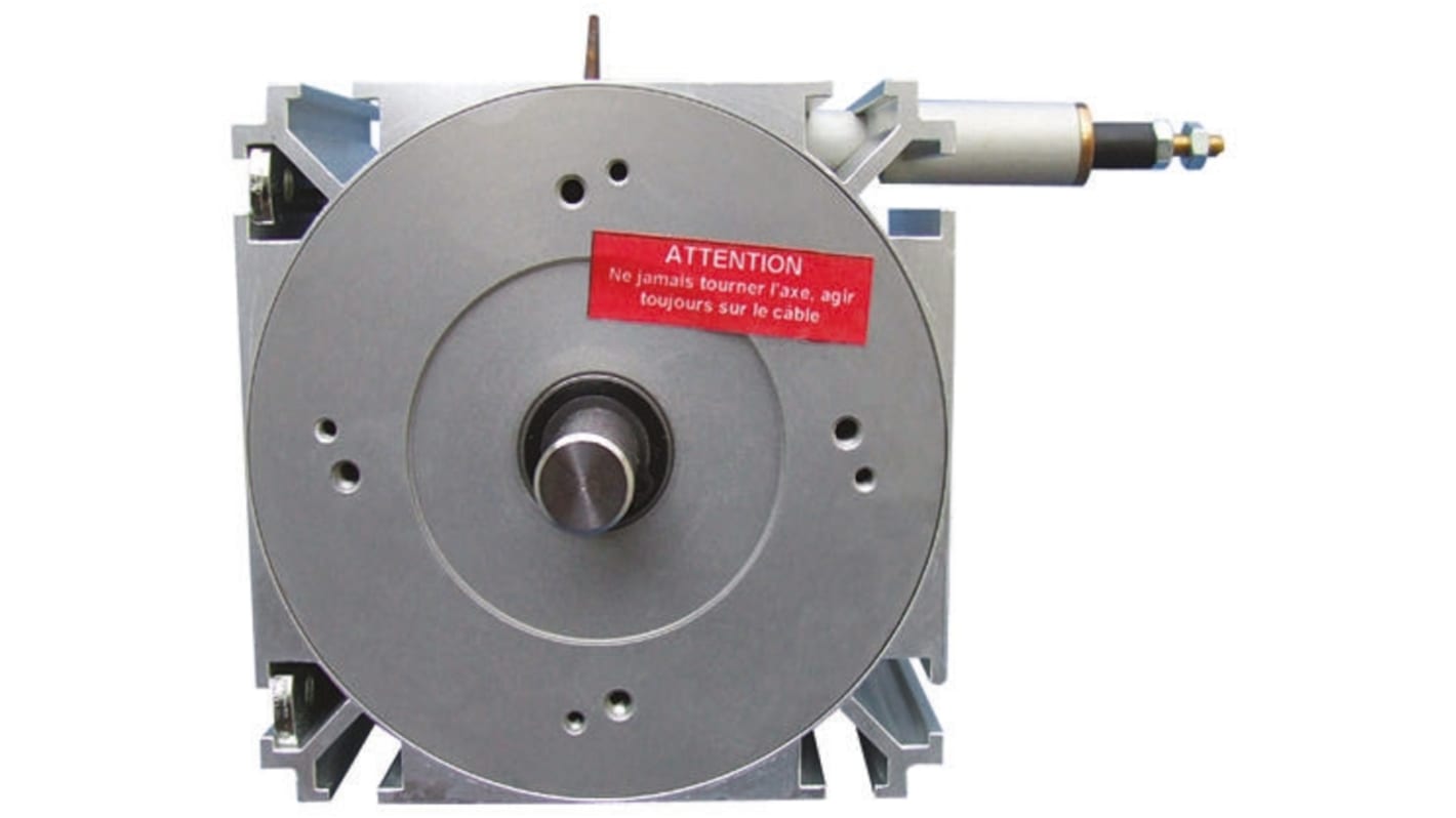 Encoder a filo Baumer Z 136.203 per misurazione lineare, lunghezza 3 m, interfaccia M23 a 12 pin, compatibile con alberi di Ø 12 mm.
