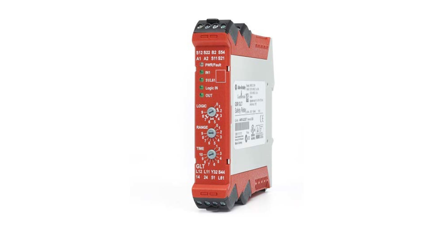 Relè di sicurezza Rockwell Automation 440R-GL2S2T, 24V cc, 2 canali, 1 contatto - Protezione avanzata e facilità d'uso per sistemi industriali.