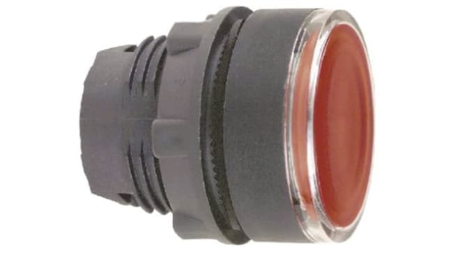 Schneider Electric ZB5AW34, attuatore pulsante rotondo rosso, diametro 22mm, illuminato, protezione IP66/IP67/IP69K.