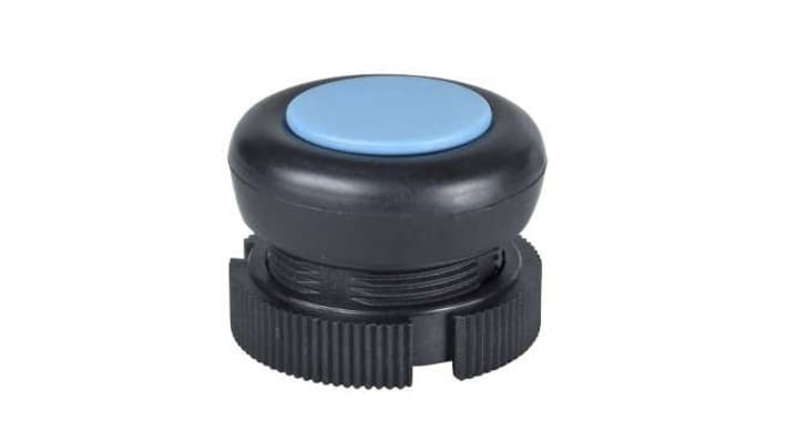 Attuatore pulsante montaggio anteriore XACA9416 Schneider Electric - Harmony XAC, blu, IP69. Ideale per stazioni di controllo pensili.