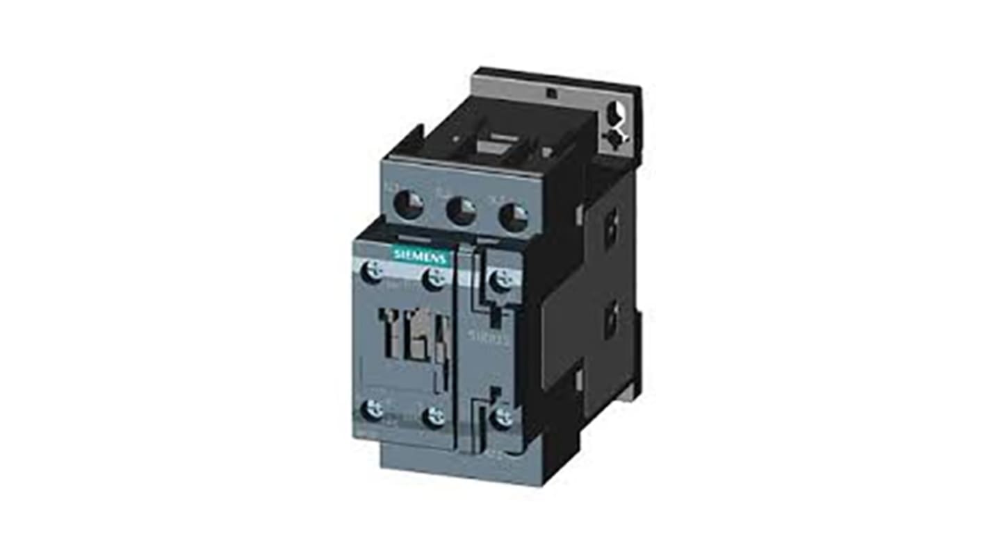 Relè di controllo Siemens 3RT2025-1AV00, 3 contatti NO, montaggio su guida DIN, dimensioni 97x85x45 mm, tensione 400 V ca.
