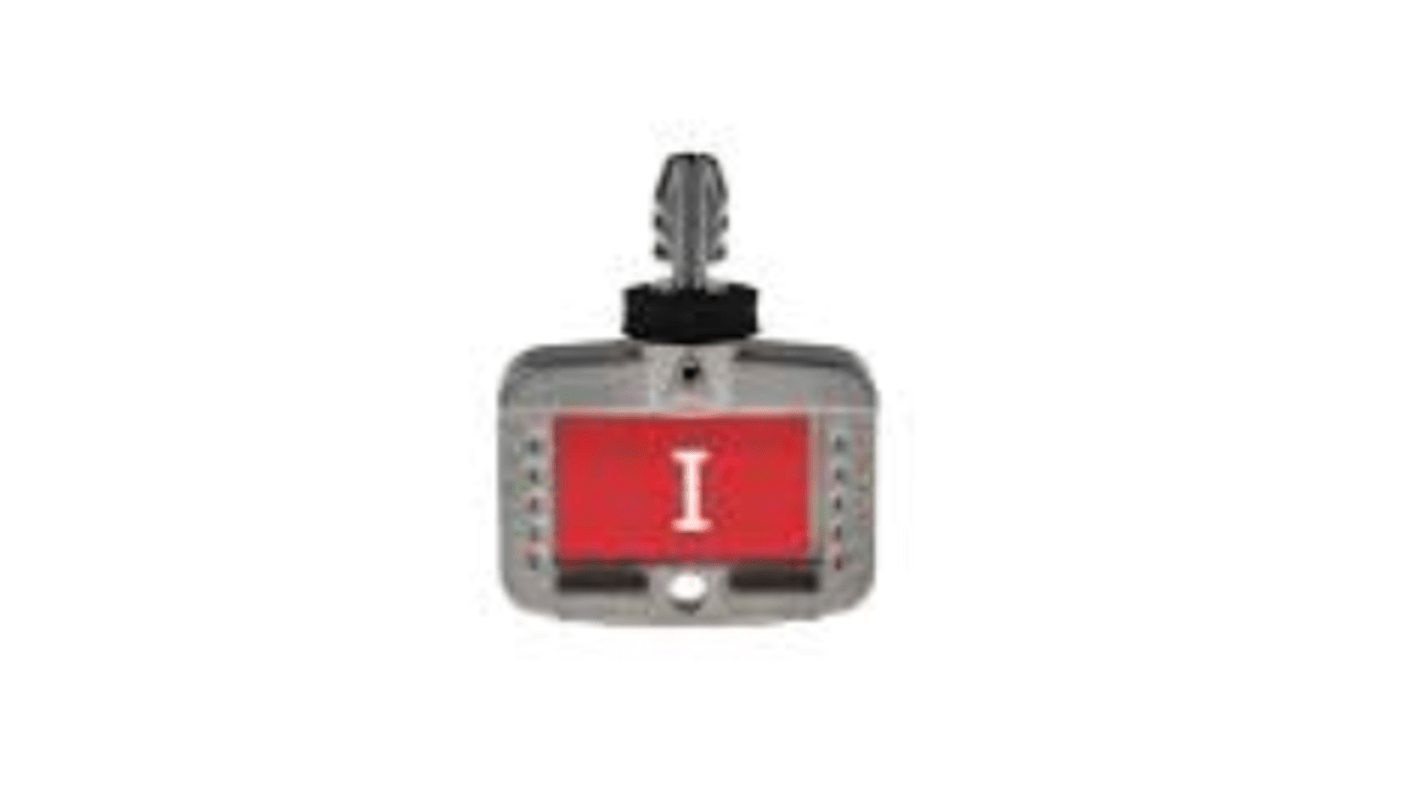 Interruttore di sicurezza Allen Bradley Guardmaster 440T-AKEYE100I, chiave in acciaio inox con impugnatura rossa, resistente alle intemperie.