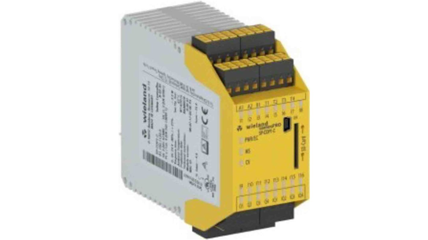 Wieland R1.190.1120.0, controller di sicurezza SP-COP, 24 I/O, 20 ingressi e 4 uscite sicure, tensione 16,8-30 V c.c.