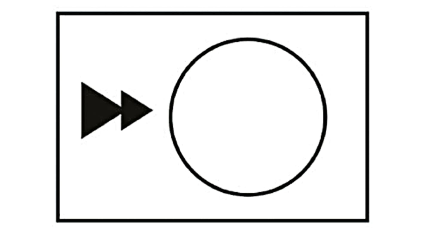 Etichette 30x40 mm Schneider Electric ZB2BY4909 per Serie XACA con simboli NF e standard 52-124 - Accessori per stazioni di controllo pendenti.