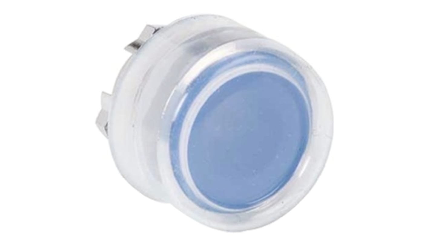 Attuatore pulsante blu Schneider Electric ZB4BP6, ritorno a molla, diametro 22 mm, protezione IP66/IP67, temperatura -40/+70 °C.