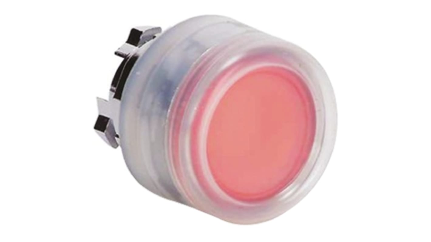 Testa Pulsante Ritorno a Molla 22mm Rosso Harmony XB4 Schneider Electric - ZB4BW543: ideale per pannelli di controllo e automazione industriale.