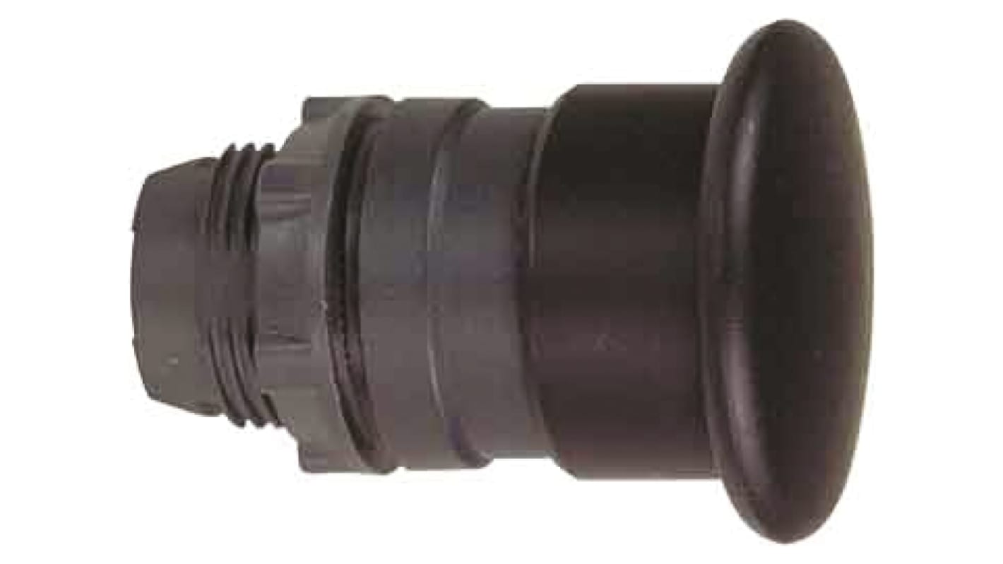 Attuatore pulsante Schneider Electric ZB5AC24, testa a fungo nera, diametro 30mm, ritorno a molla, protezione IP66/IP69K.
