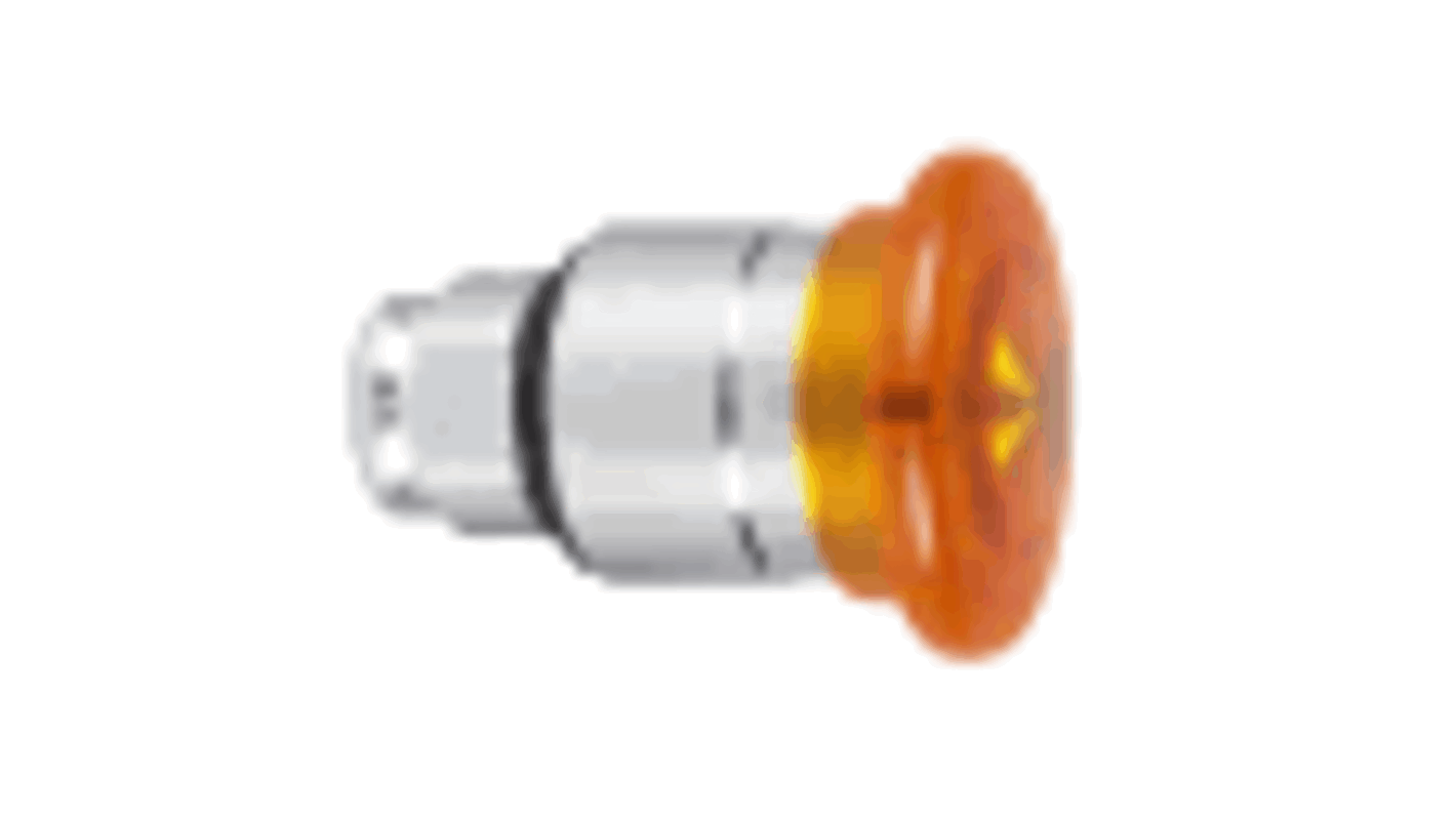Pulsante Testa a Fungo Illuminata LED Ø40mm ZB4BW453 - Schneider Electric - Harmony XB4 - Arancione - Ritorno a Molla