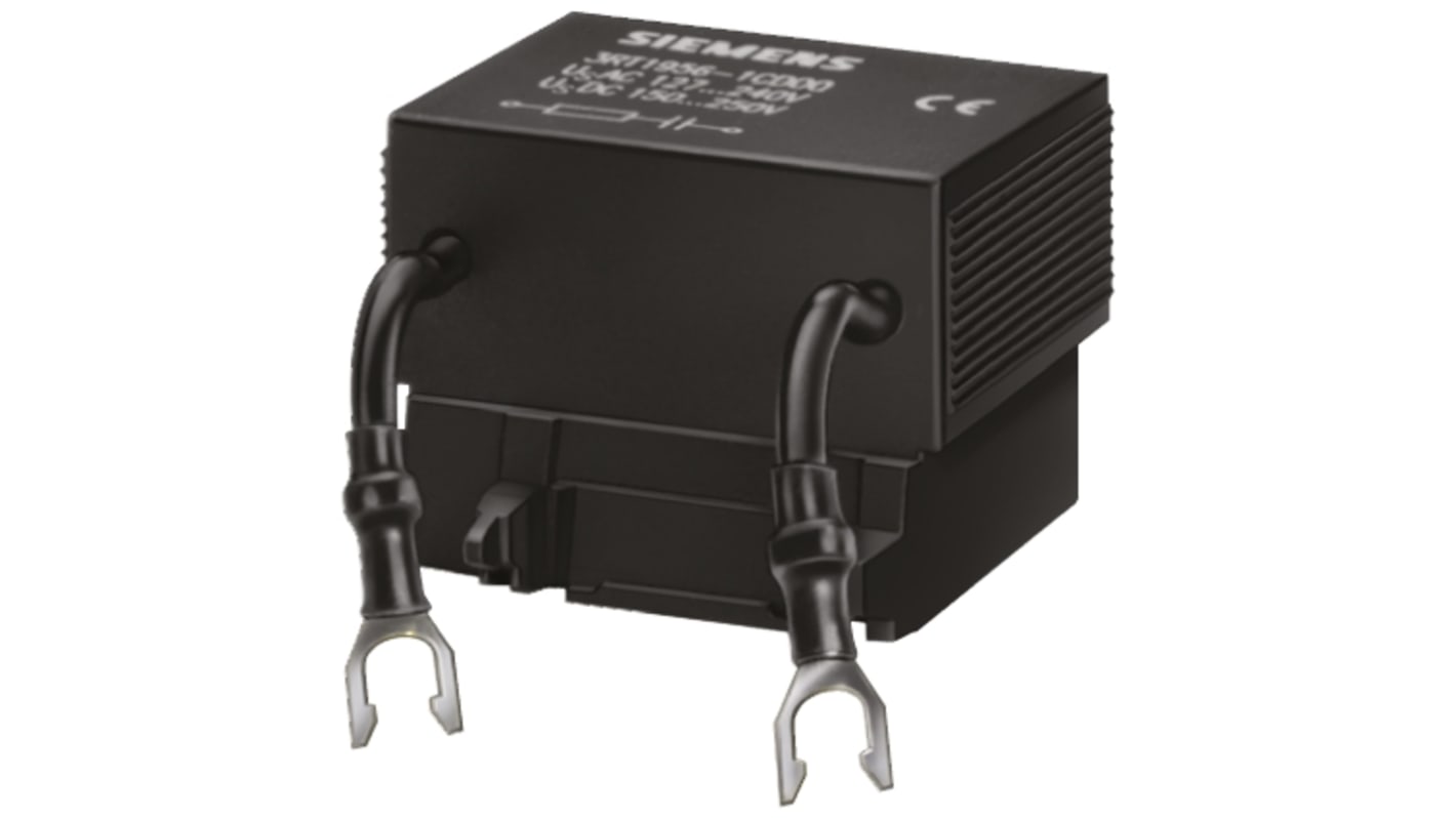 Soppressore di sovratensioni Siemens 3RT1956-1CD00 per contattori serie 3RT, compatibile con moduli S6, S10, S12.